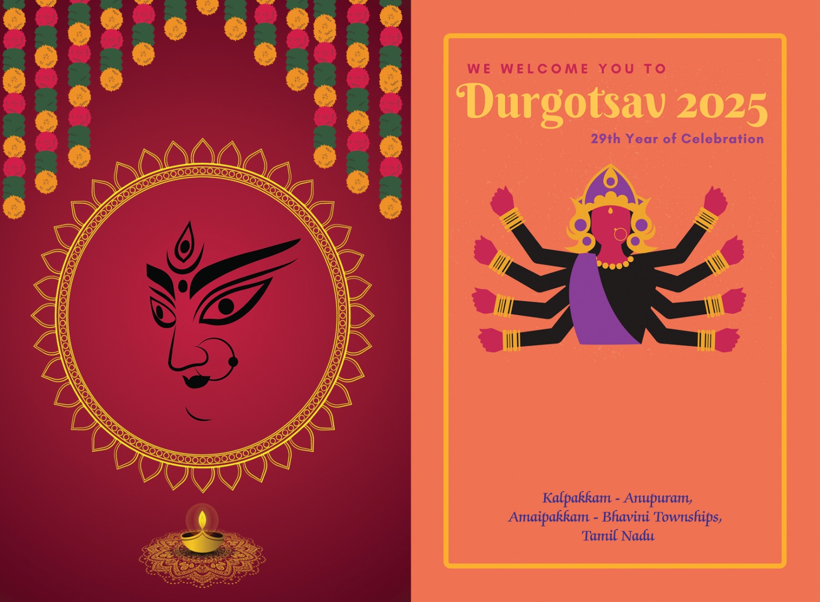 Invitation letter Durga Puja 2025 p1